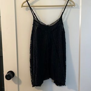 American Eagle black lacy top. Size XS